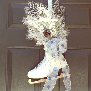 Ice Skate Door Hanging / Wreath